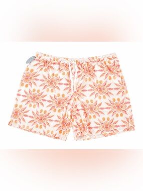 Hill House Home The Leo Shorts - Orange Shell Mosaic - XL - NWT
